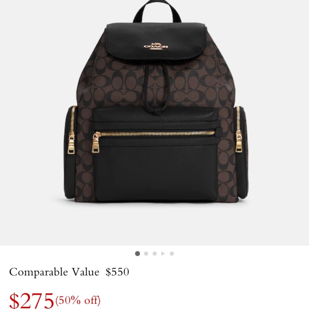 ✨Baby Backpack In Signature Canvas Coach✨